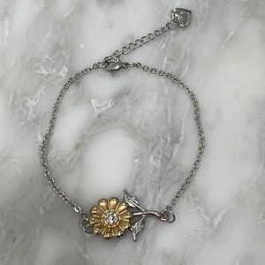 Cute little sunflower bracelet adjustable chain
